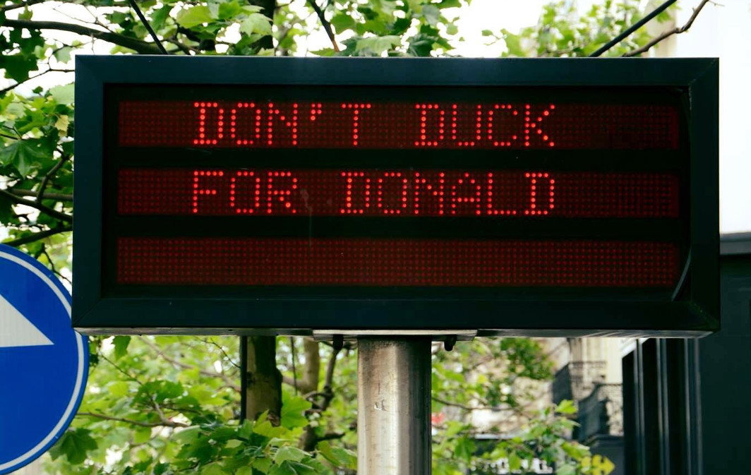 Ancienne Belgique - Message Trump
