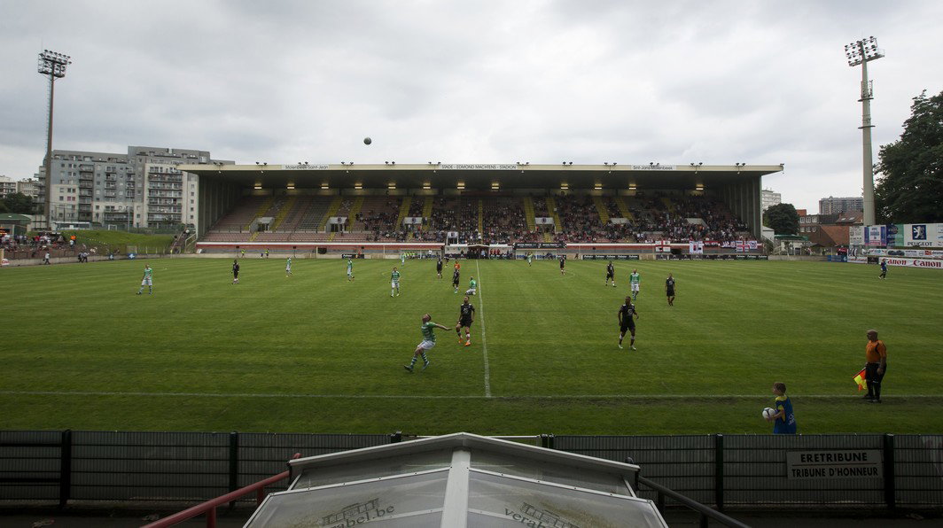 Illustration picture shows the Edmond Machtens Stadium during the Croky Cup first round game between RWDM and Wambeek, in Brussels, Saturday 30 July 2016. RWDM won 2-1. BELGA PHOTO KRISTOF VAN ACCOM