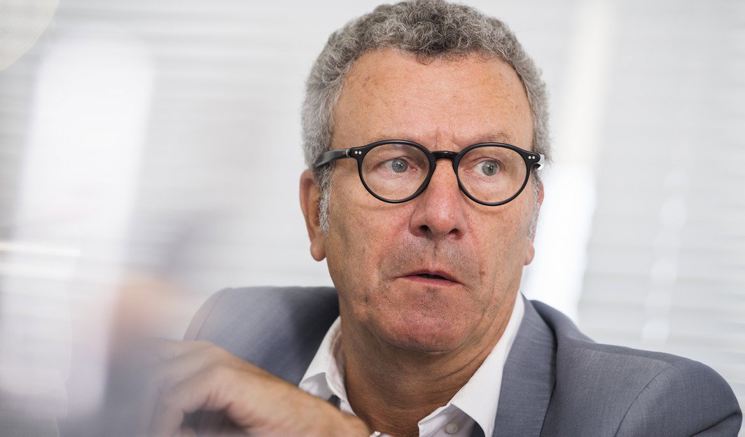 Vivaqua chairman Yvan Mayeur pictured during a press conference of Vivaqua and Hydrobru on the fusion of their two public companies, Wednesday 14 September 2016. BELGA PHOTO LAURIE DIEFFEMBACQ