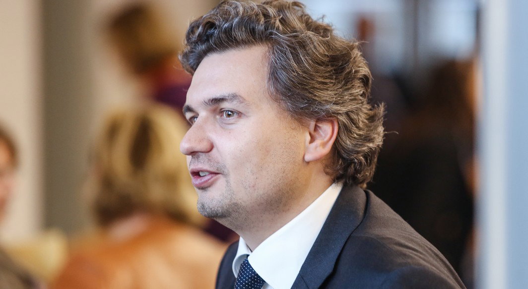 20140110 - BRUSSELS, BELGIUM: Emmanuel De Bock (FDF) pictured during a plenary session of the Brussels parliament, in Brussels, Friday 10 January 2014. BELGA PHOTO OLIVIER VIN