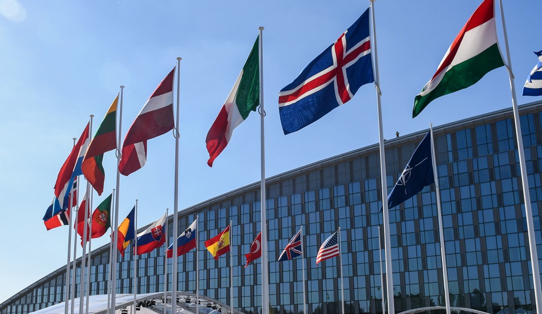 Illustration picture shows the handover ceremony of the new headquarters of NATO, North Atlantic Treaty Organization, in Evere, Brussels, Thursday 25 May 2017. BELGA PHOTO POOL MELANIE WENGER