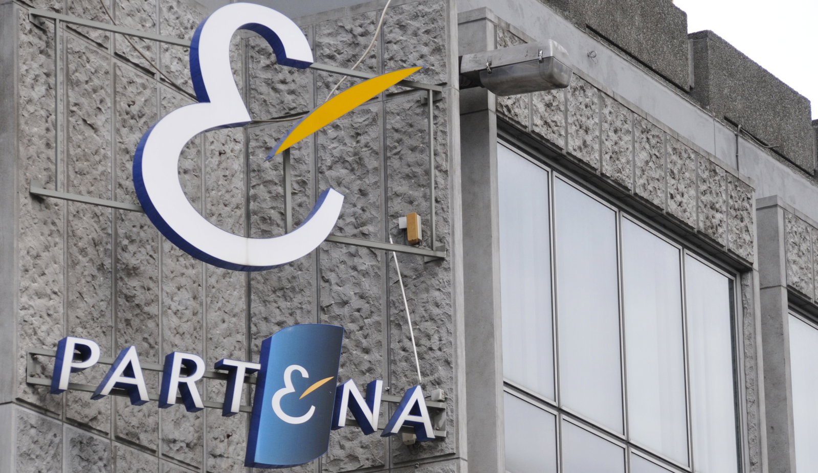 20120531 - BRUSSELS, BELGIUM: Illustration picture shows the logo of Partena during a press conference regarding the merger of service providers for entrepreneurs Partena and HDP, Thursday 31 May 2012 in Brussels. BELGA PHOTO THOMAS THIELEMANS