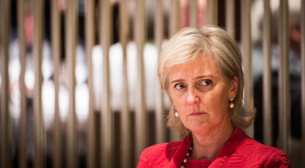 Princess Astrid of Belgium pictured at a iTQi Superior Taste Award Ceremony 2017, in Seoul, on the second day of an economic mission of Belgium's Princess Astrid to South Korea, Monday 12 June 2017. BELGA PHOTO BENOIT DOPPAGNE