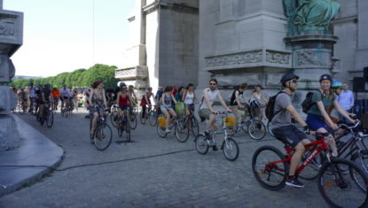 Des centaines de cyclistes ont célébré les 20 ans de la "Masse critique" à Bruxelles