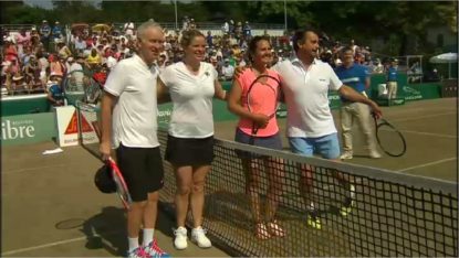 Des anciennes gloires du tennis se retrouvent sur le terrain à Uccle