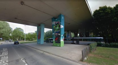 Camp de fortune installé à Anderlecht - BX1