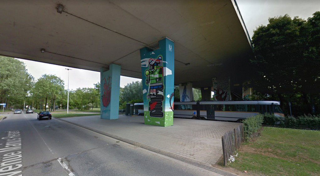 Camp de fortune installé à Anderlecht - BX1