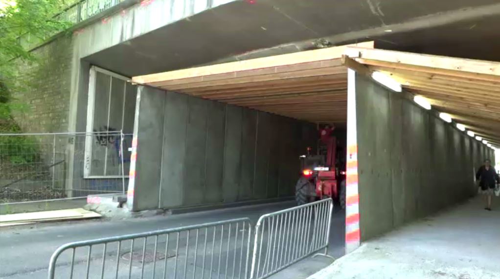 blocage de circulation au pont Grosjean - BX1