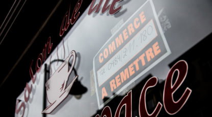affiche commerce à remettre à Bruxelles