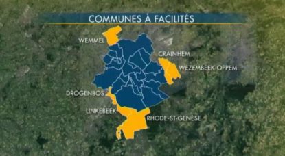Carte Communes à Facilités - BX1