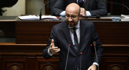 Charles Michel - Tribune Chambre 2 - Belga Thierry Roge