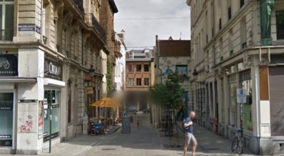 Rue du Bon Secours Bruxelles - Capture Google Street View