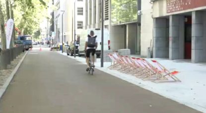 Piste cyclable Avenue des Arts - Filigranes