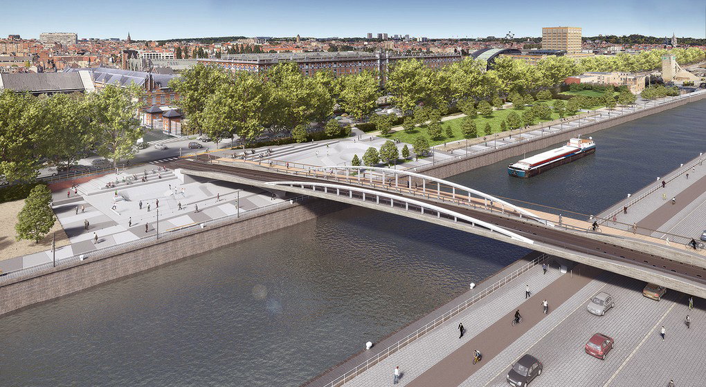 Nouveau pont Beliris - AVenue du Port