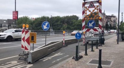 Chantier Pont Rue Gray Avenue de la Couronne - BX1