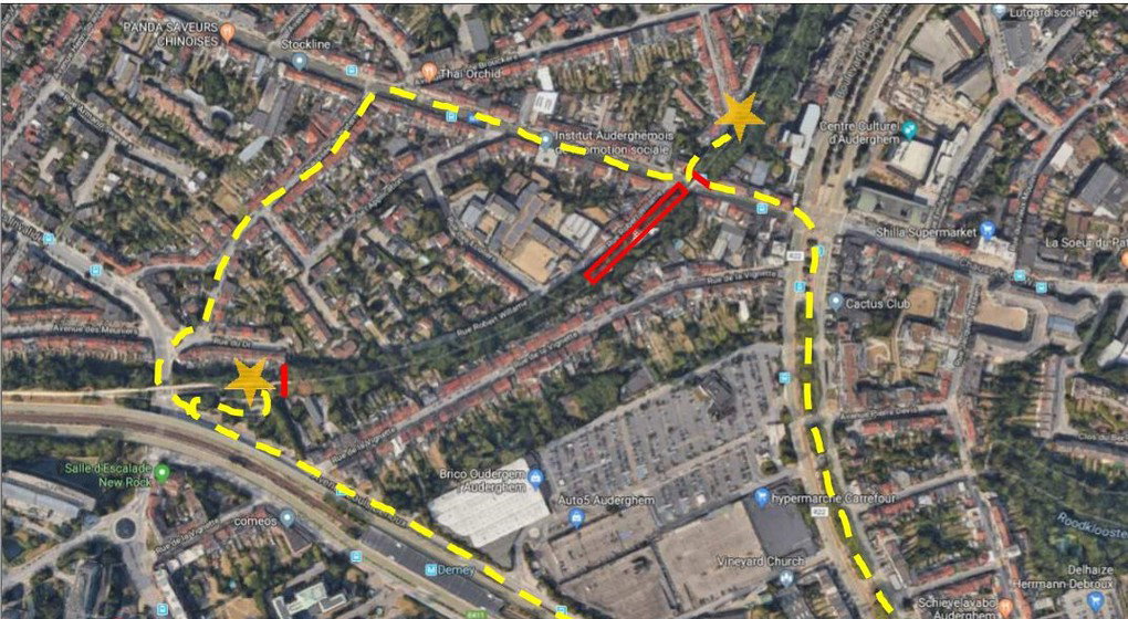 Promenade Verte - Travaux Auderghem