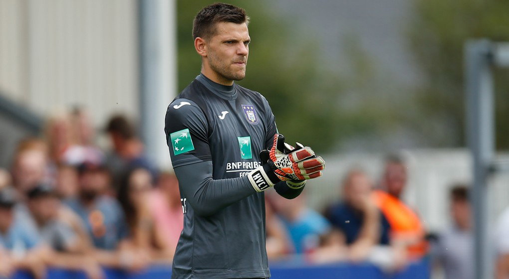 Hendrik Van Crombrugge - Gardien RSC Anderlecht - Belga Bruno Fahy