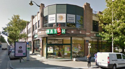 Supermarché Match Forest - Google Street View