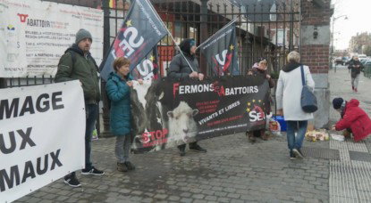 Hommage Animaux - Manifestation abattoirs d'Anderlecht - Capture BX1