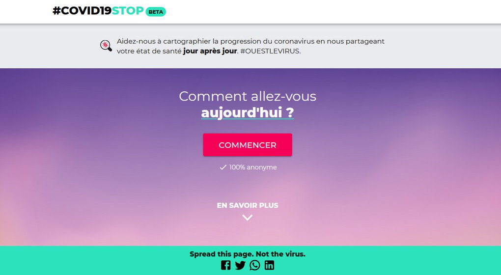 Covid19Stop - Page Accueil