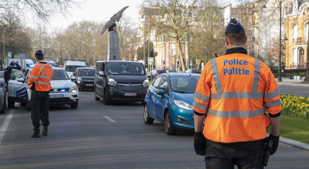Police Contrôle Avenue Franklin Roosevelt - Belga Paul-Henri Verlooy