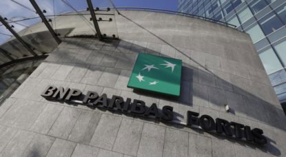 Logo BNP Paribas Fortis - Belga Thierry Roge