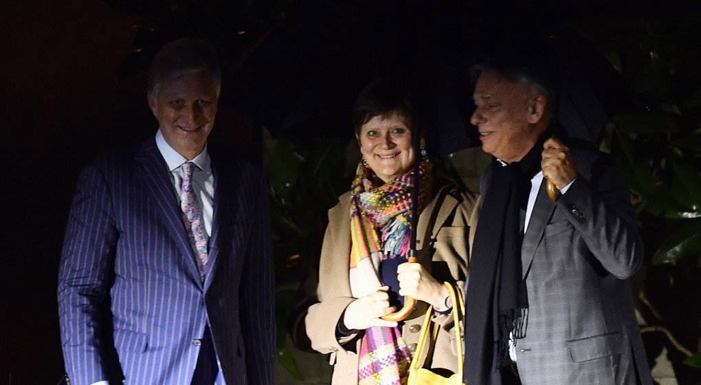 Rencontre Roi - Sabine Laruelle - Patrick Dewael - Belga Eric Lalmand