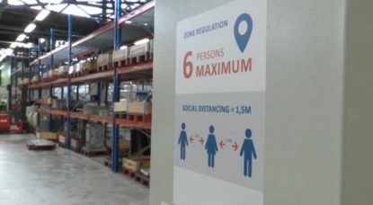 Sabca - Mesures sécurité Distanciation sociale - Capture BX1