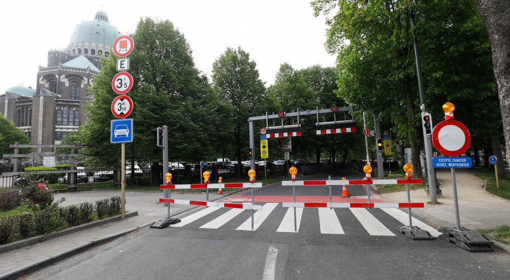 Chantier travaux Tunnel Léopold II Fermé - Belga Thierry Roge