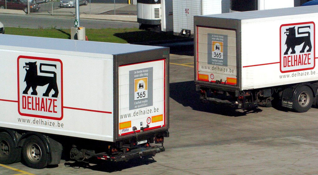 Camions Delhaize - Belga Herwig Vergult