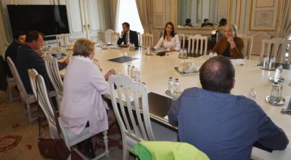 Réunion Syndicats Brussels Airlines Gouvernement - Belga Eric Lalmand