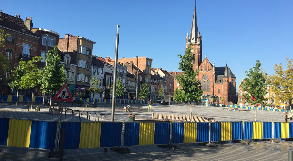 Jette - Place du Miroir Place du Reine Astrid - Travaux - Stéphanie Meyer BX1