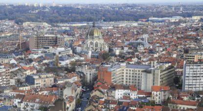 Schaerbeek Vue aérienne - Eglise Sainte-Marie - Belga Thierry Roge