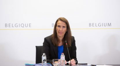 Sophie Wilmès - Conférence de presse CNS 24 juin 2020 - Belga Alexis Haulot
