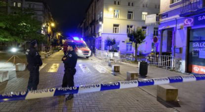 Fusillade Place Alfred Orban Forest - Juillet 2020 - Belga Olivier Gouallec