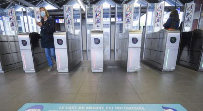 Métro Port du Masque obligatoire - Belga Laurie Dieffembacq