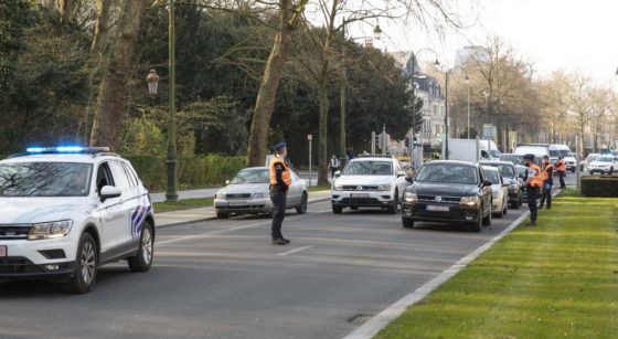 Contrôle police Voitures Avenue Franklin Roosevelt Ixelles - Belga Paul-Henri Verlooy