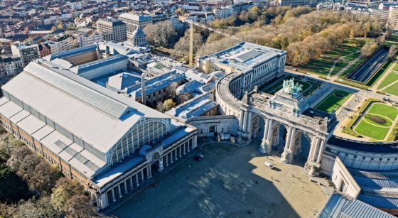 Autoworld Musée Cinquantenaire Toits - GlobalView Régie des Bâtiments