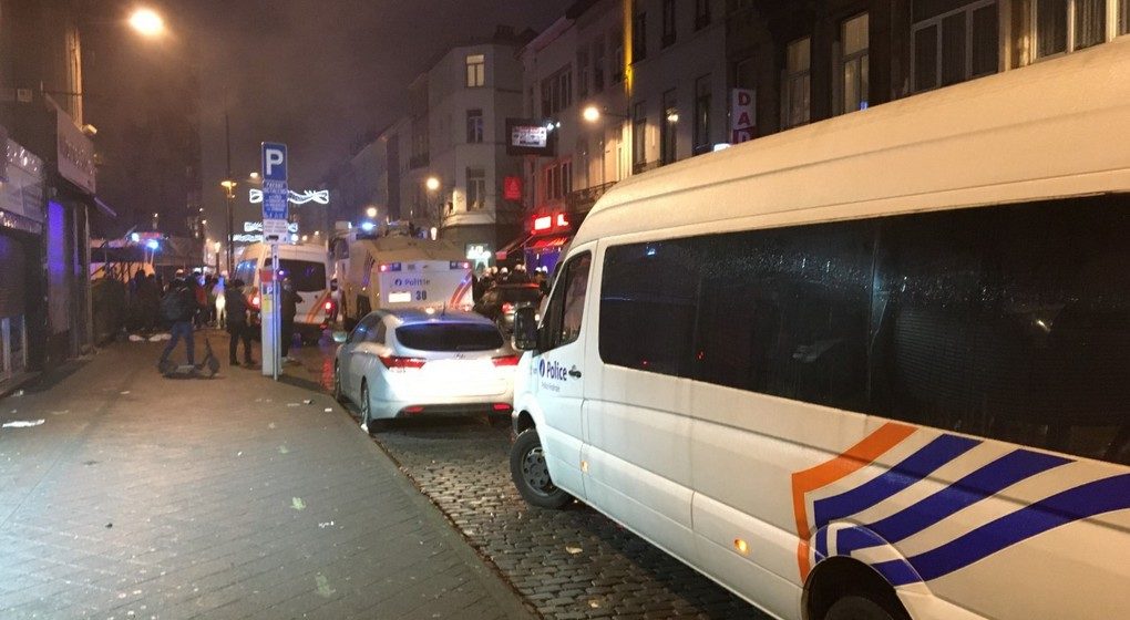 Manifestation Ibrahima Police Rue de Brabant- Photo 3 - Jean-Christophe Pesesse BX1