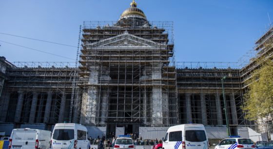 Palais de Justice Bruxelles Échafaudages - Belga Laurie Dieffembacq