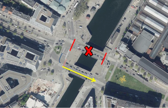 Pont Sainctelette - Déviations Bruxelles Mobilité