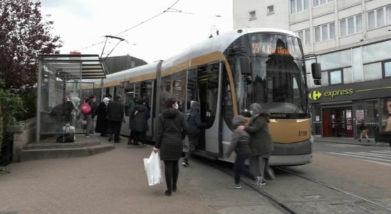 Tram 55 Stib Cage aux Ours Schaerbeek - Capture BX1