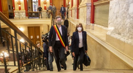 Catherine Moureaux Stella Kyriakides Molenbeek - Belga Hatim Kaghat