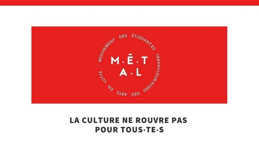 Logo Métal - Mouvement des étudiant.es travailleur.euses des Arts en Lutte