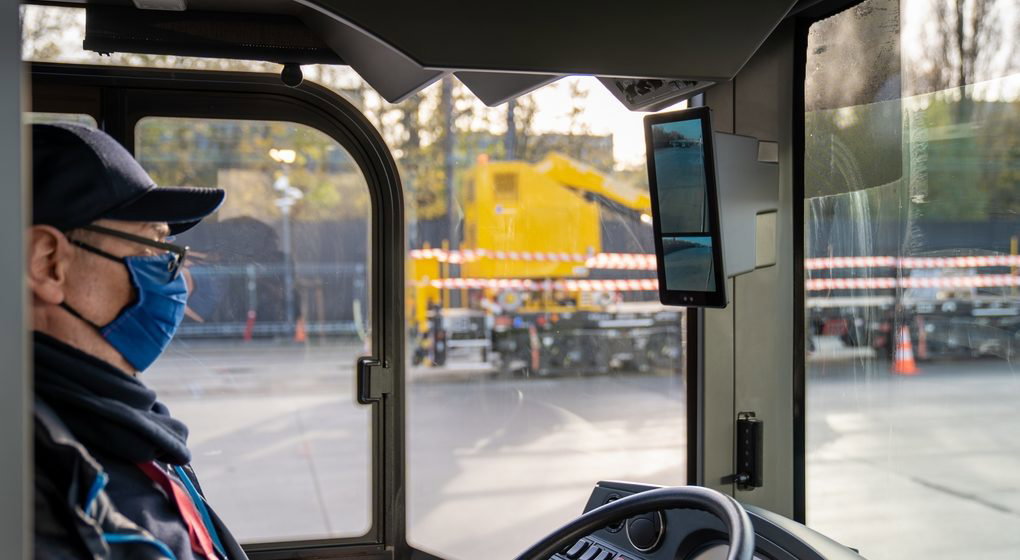 Bus Stib Rétroviseur Caméra - Photo Stib