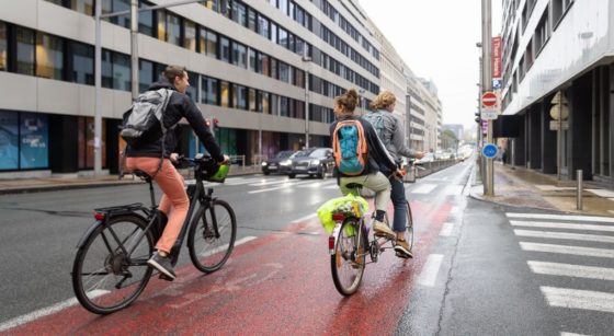Piste cyclable Rue de la Loi - Belga James Arthur Gekiere