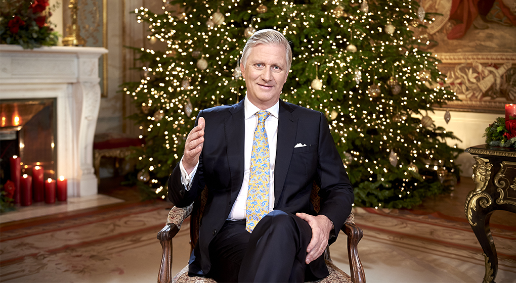 Le Roi Philippe a prononcé son discours de Noël - photo: Belga/Eric Herchaft