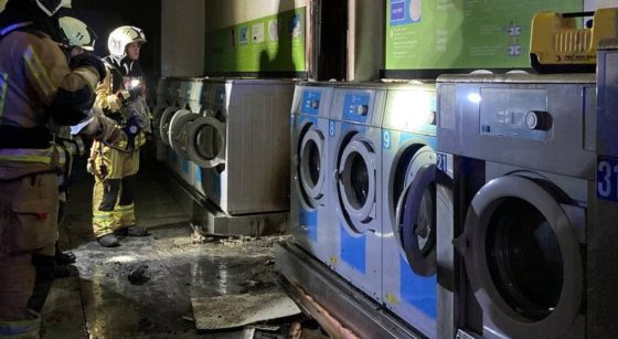 Incendie Salon Lavoir Rue Vanderkindere Uccle - Pompiers de Bruxelles Walter Derieuw