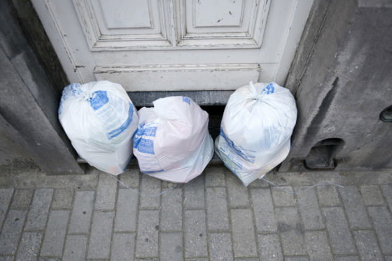 Des poubelles à Bruxelles