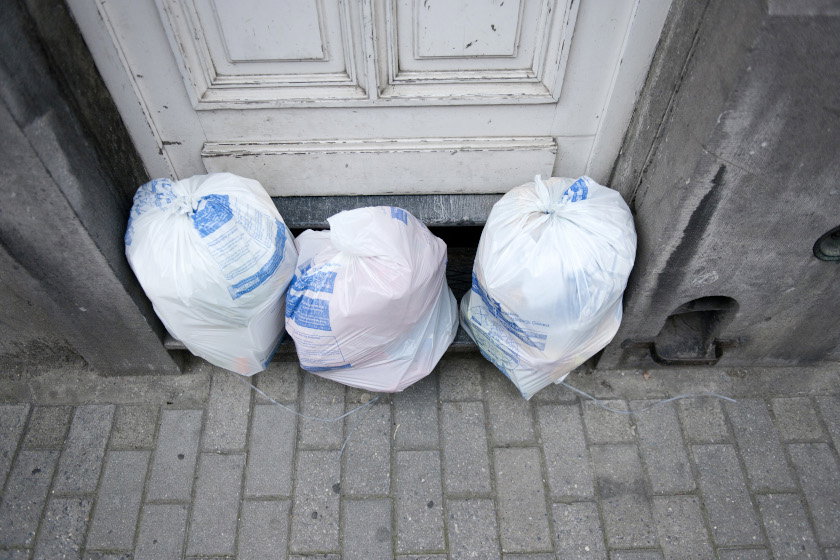 Des poubelles à Bruxelles